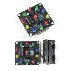 LED Electronic Lucky Rotary Kit NE555 CD4017 DIY Practical Soldering Practice