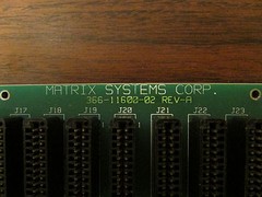 Matrix Systems 396-11600-02 Circuit Card Assembly Backplane NOS