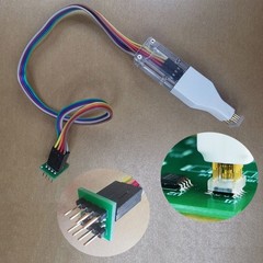 SOP8 150mil Connectors Test Clip Cable 4.4mm Space for EEPROM Flash Programming