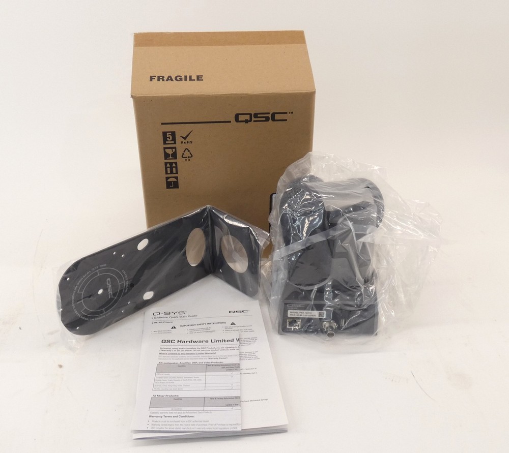 QSC PTZ-12X72 Conference Camera NO Power Cord 12VDC 12W – NEW Surplus!