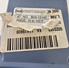 Thermon B4X-15140 Adjustable Ambient Control Thermostat 15°F to 140°F SPDT 22A