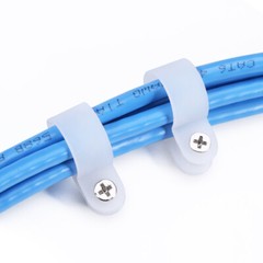 High Quality Black / White Nylon Plastic P Clips – Fasteners for Cable & Tubing