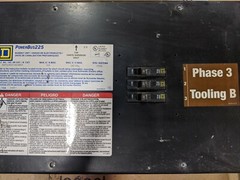 Square D PBPQOR PBPQOR3G100 100 Amp 240V Circuit Breaker Bus Plug 1P/3W As-Is