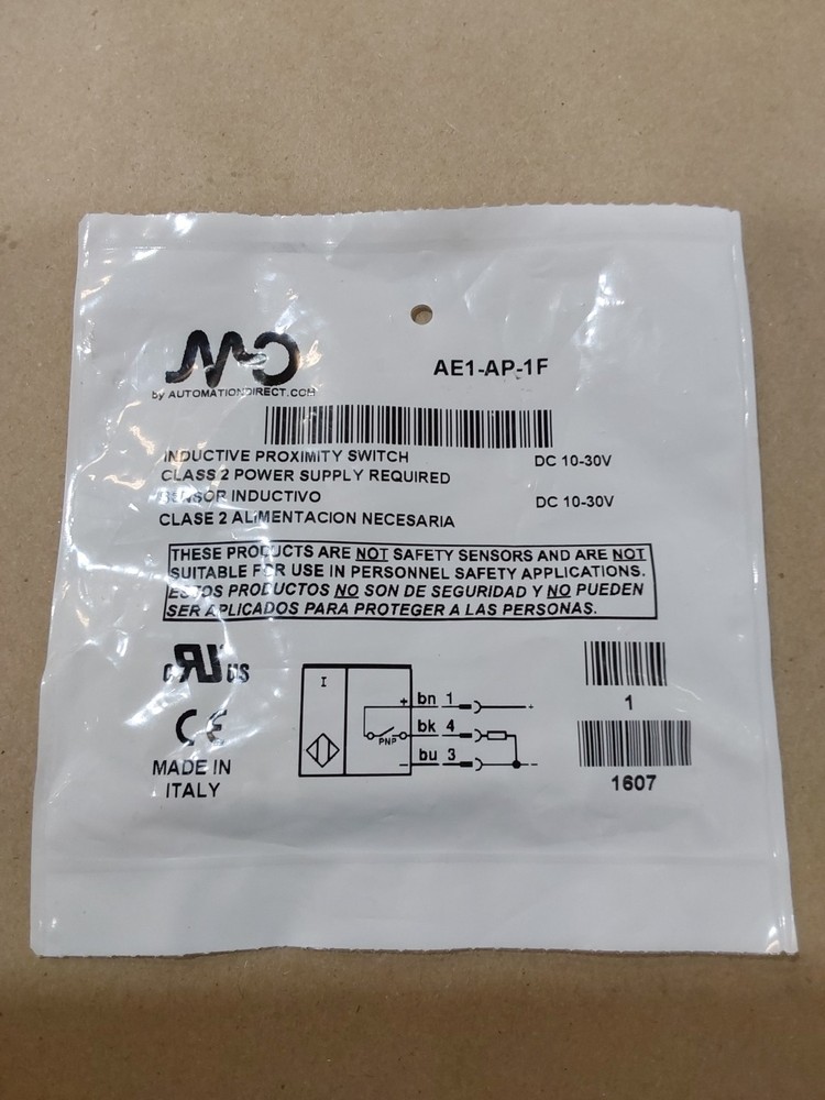 AUTOMATION, AE1-AP-1F INDUCTIVE PROXIMITY SWITCH