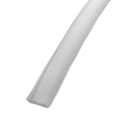 White Braided Sleeving Self Closing Braid Cable Wiring Harness Loom Protection
