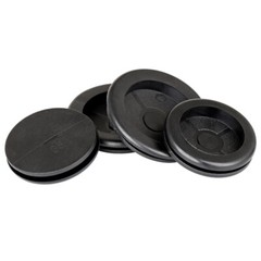Blanking Closed Grommets Rubber Blind Plugs Single-Sided Protection Coil Black