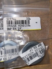 3/4” Crouse Hinds 336 Conduit, Steel, Snap-In, Knock Out Hole Seal 8pcs 522766
