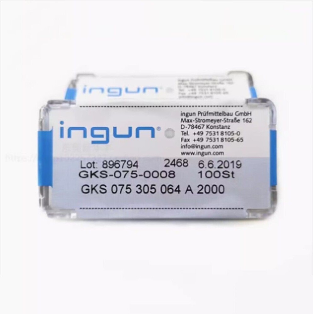 100pcs/box NEW INGUN GKS075 305 064A2000 (round head) 1.0mm TEST PROBE