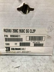 Coleman Cable RG59 20BC 95BC SG CL2P Class 2 Power-Limited Circuit Cable 900ft