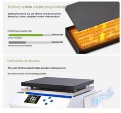 DigitalDisplay Corrosion-Resistant Stainless Steel Preheating Platform LC-DB-2AB