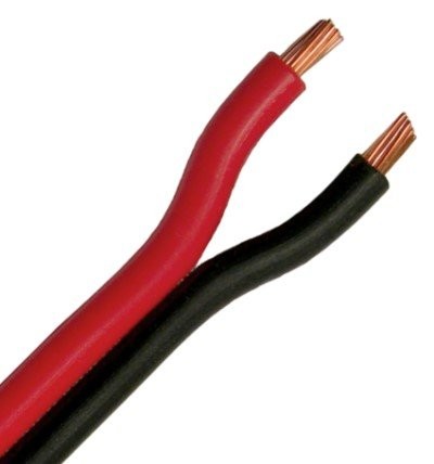 Crimp Supply 18 Gauge 2 Conductor Parallel Bonded Primary Wire, 25 Feet