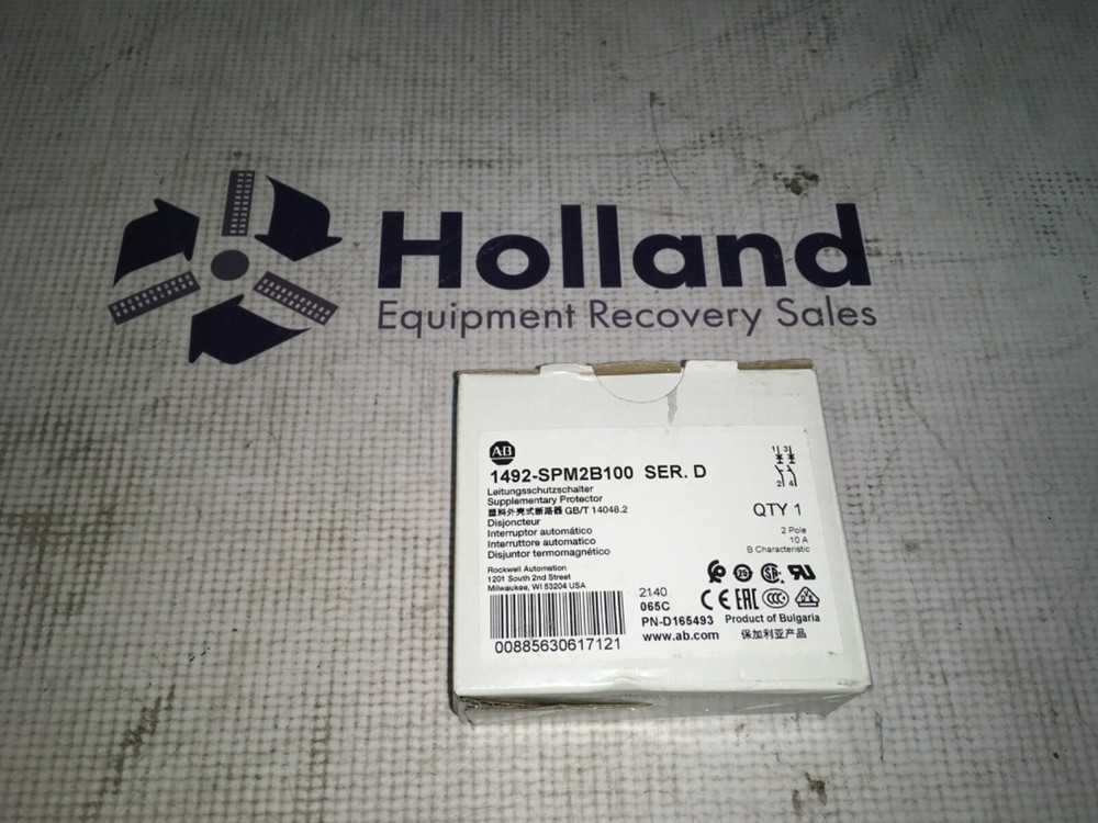 Allen Bradley Supplementary Protector, 1492-SPM2B100, NOS, LG-2139