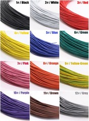 16AWG – 30AWG PVC Flexible Electronic Wire UL1007 Stranded Cable 11 Colors