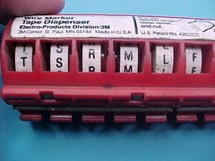 3M SCOTCHCODE WIRE MARKER TAPE DISPENSER AND TAPE 9 ROLLS SD