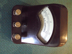Electrical Voltage Gauge 2 Pcs. Allen Voltmeter, WM Welch Scientific A.C. Ampere