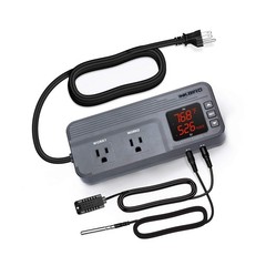 Inkbird Temperature and Humidity Controller ITC-608T Pre-Wired Dual Stage The…