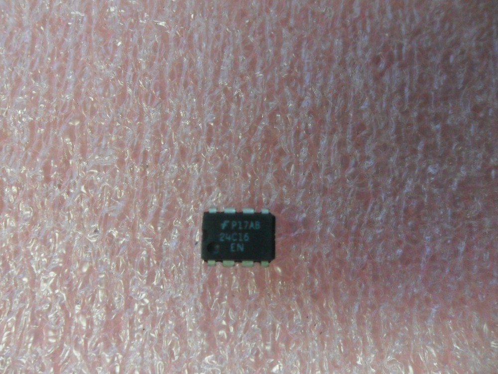 IC, NM24C16EN, SERIAL EEPROM 16K 2KX8 100KHZ 8-PIN DIP (LOT OF 1)