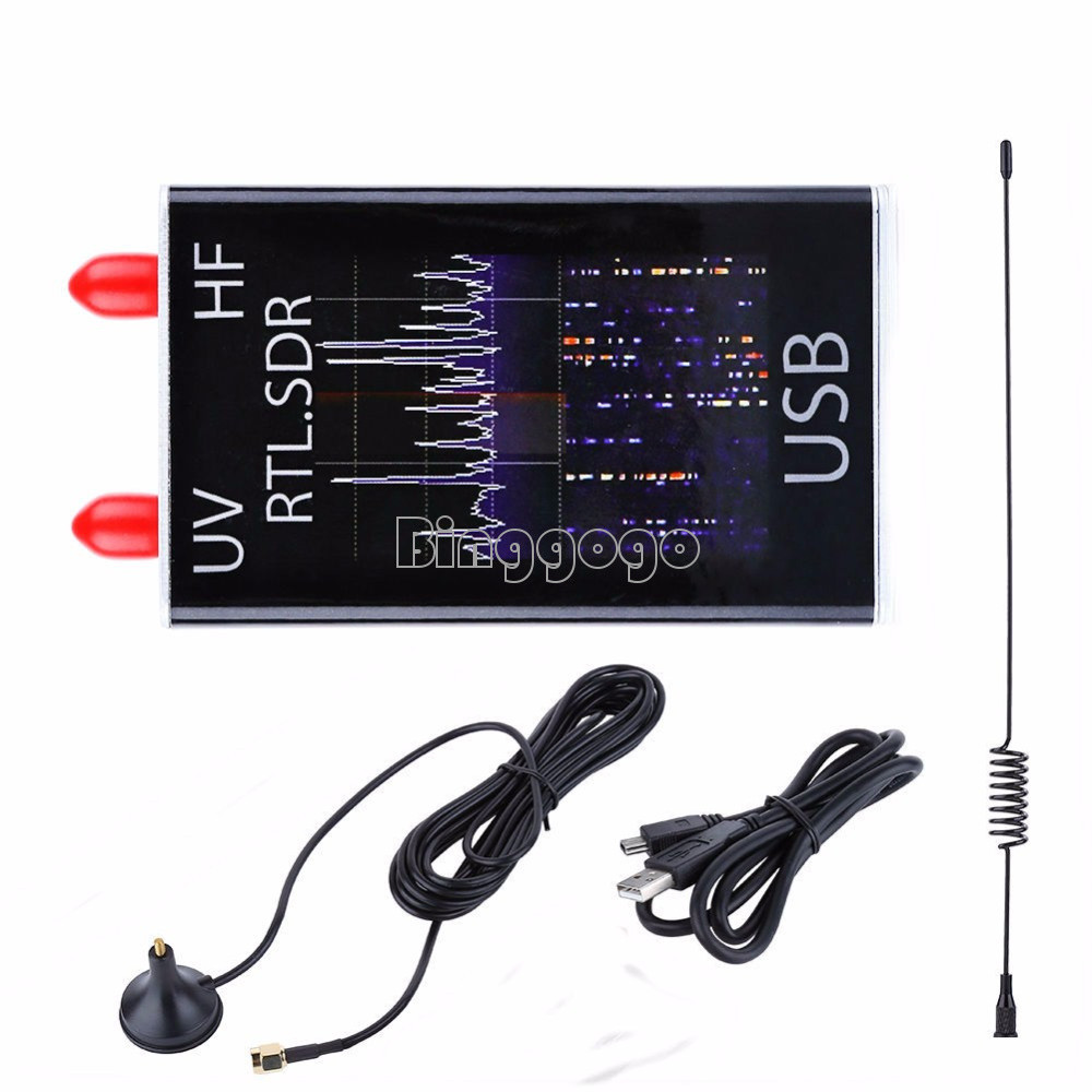 New 100KHz-1.7GHz Full Band UV RF RTL-SDR USB Tuner Receiver R820T Radio