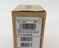 Cooper HSR 114468 Wheelock Exceder Fire Alarm Strobe Wall Mount 12/24VDC – NE…