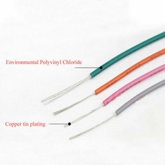 White Equipment Wire DIY Electrical Wire Flexible Cable UL1015 8/10/12~24AWG