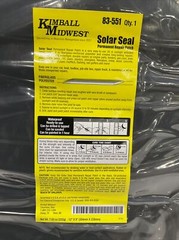 KIMBALL MIDWEST 83-551 SOLAR SEAL PERMANENT REPAIR PATCH 476