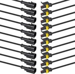 10Pcs 1 Pin Waterproof Electrical Connector Plug, Quick Disconnect Size: 1 pin