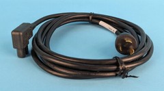 LOT OF 10 L6-20 TO RIGHT ANGLE C15 SERVER POWER CORDS: 250v, 12’ |010-7246916