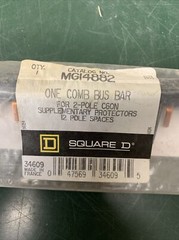 Square D One Comb Bus Bar MG14882 12 Pole Spaces For 2 Pole C60N