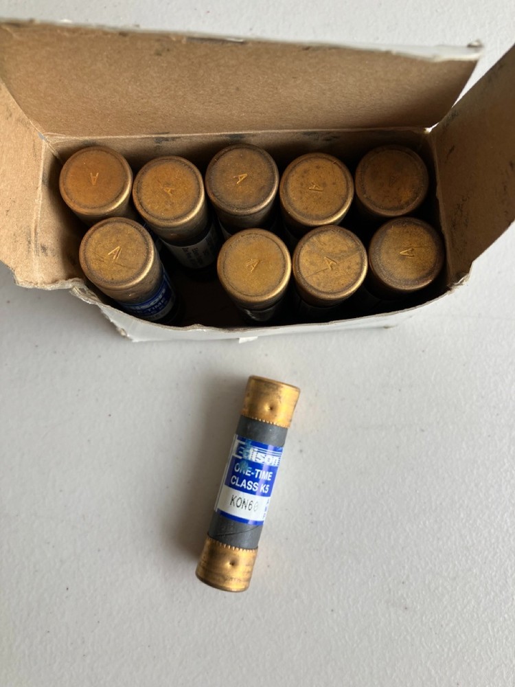 Edison One-Time Class K5 Fast Acting Fuses 250V (set of 10) KON60 Free Shipping.