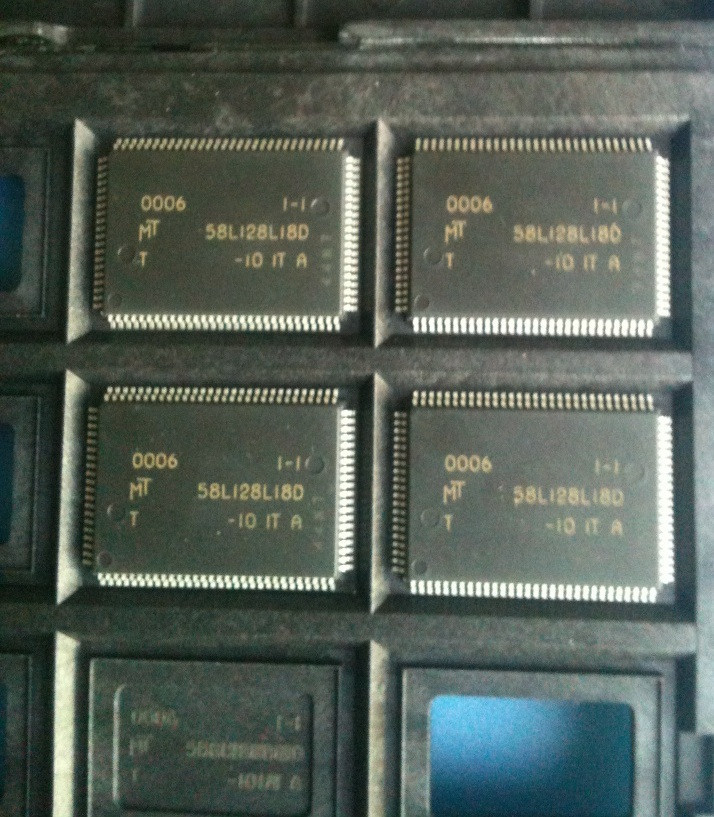4x MT58L128L18DT-10 MICRON SRAM 3.3V 2M-Bit 128K 18 5ns 100 PIN TQFP