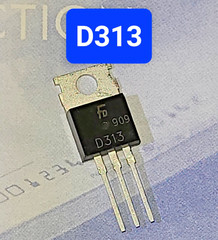 2 Pieces 2SD313E Original New FairChild NPN Transistor D313 ECG 152 / NTE 152