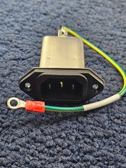 TE Corcom 6EEJ1: Power Line Filter EMI 50Hz/60Hz 6A 250VAC Faston Panel Mount