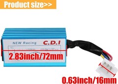Racing 5 Pins AC CDI Box for 50cc – 70cc 90cc 110cc 125cc 150cc S Size: 5 pins