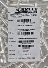 [LOT 10 PCS] NEW – BOHMLER Amphenol Radsok 8mm 04685-10 Male Contact Pin SILVER