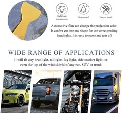 Pink Car Light Tint Film Roll, 11.8″ x 47.2″ Self-Adhesive Vinyl W Color: Pink