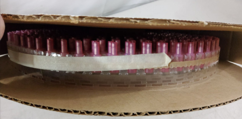 New! Spool of (500) Molex tape-fed terminals Model BRA-8156NT