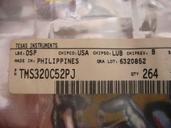 LOT of 10 TMS320C52PJ Vintage DSP Chips by Texas Instruments – NEW and UNUSED