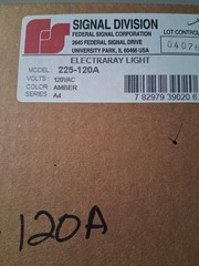 FEDERAL SIGNAL 225-120A / 225120A New Sealed