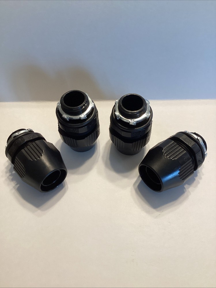 Lot Of 4-Thomas and Betts 3/4″ LT75P Liquidtight Straight Bullet Conduit Fitting
