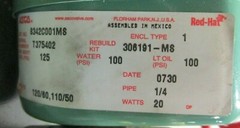 New other Asco Red-Hat 8342C001M8 Pipe-1/4 V/Hz-120/60, 110/50 45961DH