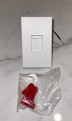 Lutron N-600-WH, 120 V, 600 W, Matte White, Slide-To-Off, Dimmer Switch, 1pc