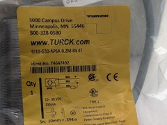 Turck BI10-G30-AP6X-0.2M-RS 4T Prox switch 10-30 VDC 200mA Assembled in USA