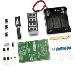4 Bits Digital LED Electronic Soldering Clock DIY Kits Electronic Practice
