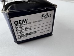 GEM GK-300 Electric Strike 12VDC Door Lock Assembly Stainless Steel New Open Box