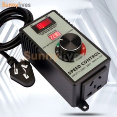 4000W Electronic Voltage Regulator Stepless AC Motor Speed Controller 110V/220V
