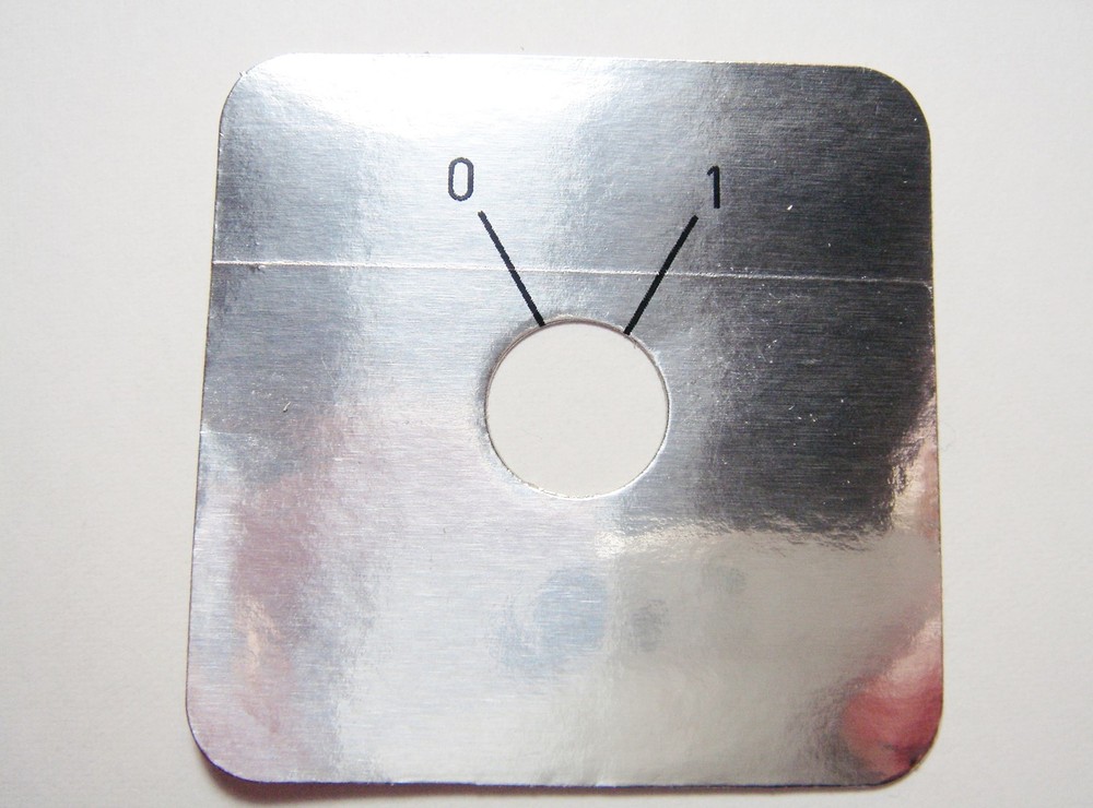 4x Scale Disc Scale 0-1 45x45mm #13-61