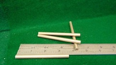 (8) HH Smith Round Aluminum Threaded Stand-Off 1/4″ Dia x 3.5″L 6×32 NOS
