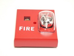 Faraday 2834B1424 500-699587FA Red Wall-Mount Fire Alarm Horn Strobe – NEW Su…