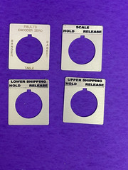 Allen Bradley Legend Plate,30 mm Push Button [Lot of 4]