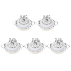 Enhances 9 Pin B9A Socket Corrosion Resistant Contacts 5pcs for 12AT7 6N2 Tubes